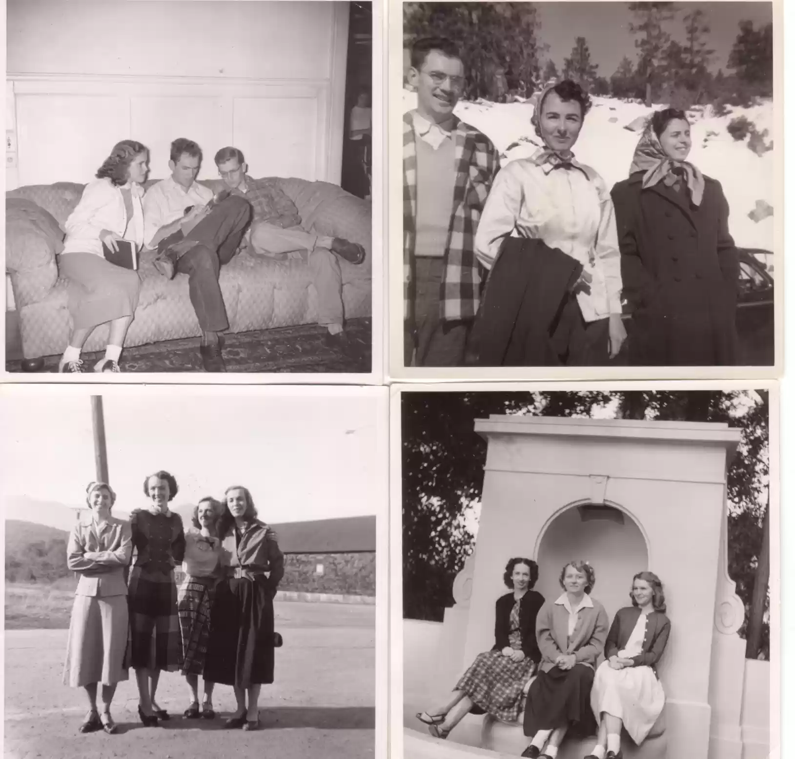 Mr & Mrs Herrmann students 4 pics c1952